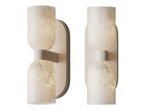 Aurind Double Bath Sconce 3D Model