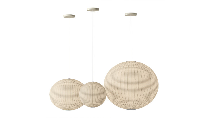 Ball Pendant light 3D Model .c4d .max .obj .3ds .fbx .stl .blend