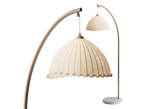 बांस का फर्श लैंप 3D मॉडल