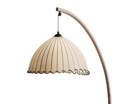 Lampadaire en Bambou Modèle 3D