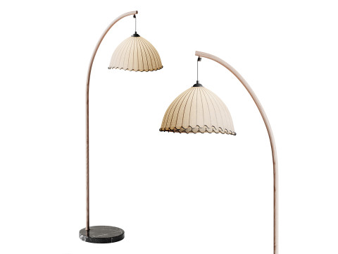 Lampadaire en Bambou Modèle 3D