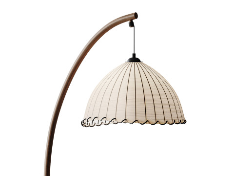 Lampadaire en Bambou Modèle 3D