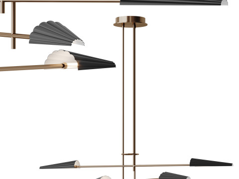 Lampe &agrave; suspension Bion Modèle 3D