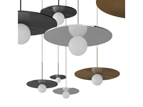 Bola Disc Pendant light 3D Model