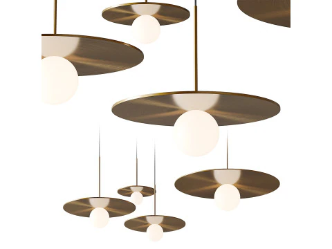 Bola Disc Pendant light 3D Model