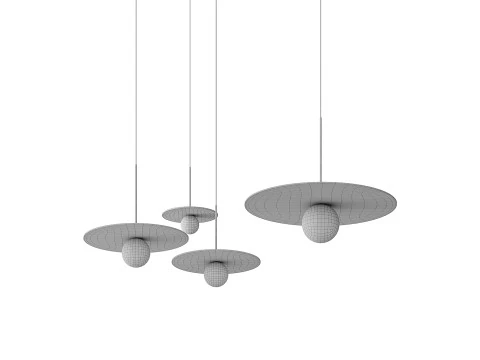 Bola Disc Pendant light 3D Model
