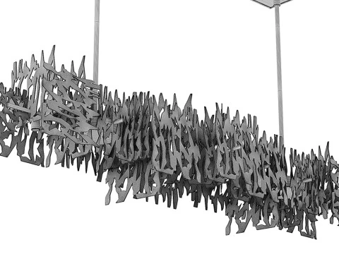 Brutus Linear Pendant Light 3D Model