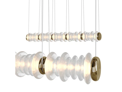 Cairn Linear LED Pendant light 3D Model