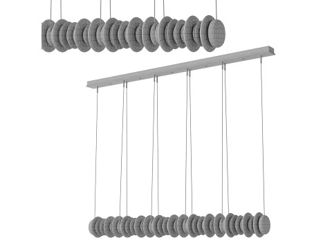 Cairn Linear LED Pendant light 3D Model