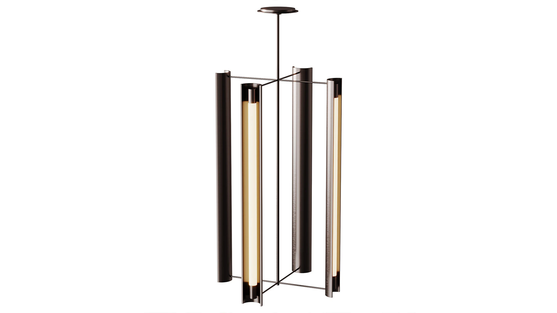 Carson Four Light Tall Pendant 3D Model .c4d .max .obj .3ds .fbx .stl .blend 