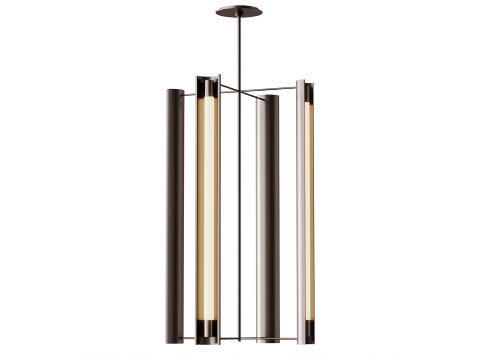 Lampadario alto a quattro luci Carson Modello 3D