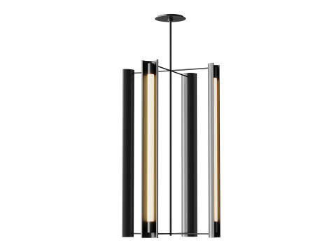 Lampadario alto a quattro luci Carson Modello 3D