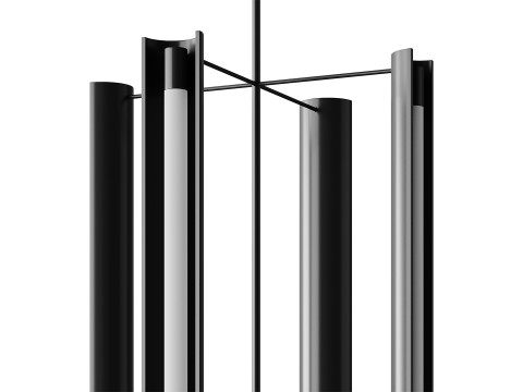 Lampadario alto a quattro luci Carson Modello 3D