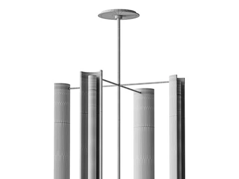 Carson Four Light Tall Pendant 3D Model
