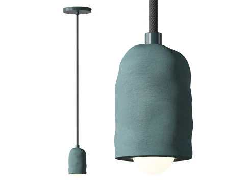 Ceramic Spot Pendant light 3D Model