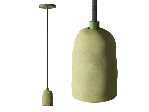 Ceramic Spot Pendant light 3D Model