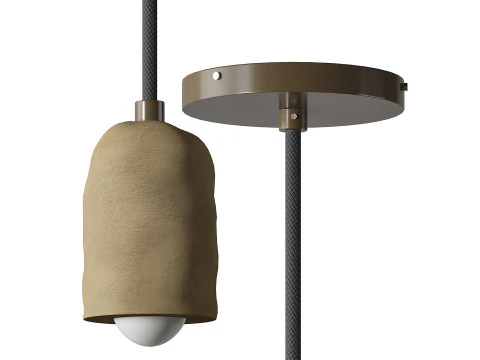 Ceramic Spot Pendant light 3D Model
