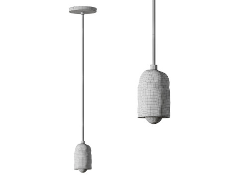 Ceramiczna lampa wisząca typu Spot Model 3D