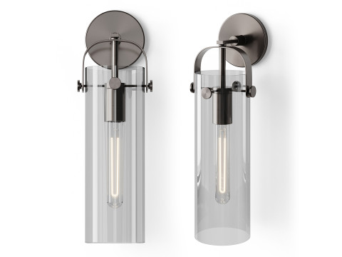 Aplique cil&iacute;ndrico delgado Modelo 3D