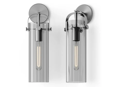 Aplique cil&iacute;ndrico delgado Modelo 3D