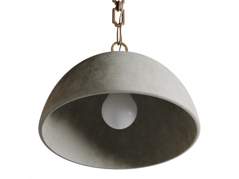 L&aacute;mpara colgante Elliot Wide Dome Modelo 3D