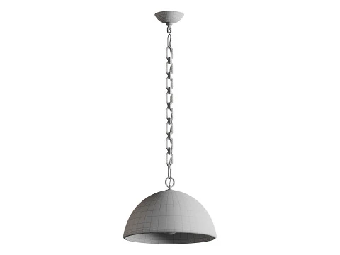 Elliot Wide Dome Pendant light 3D Model