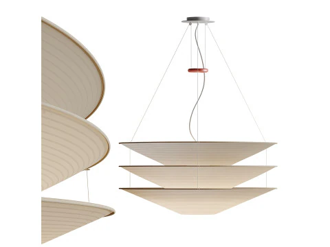 Плавающий подвесной светильник 3D Модель