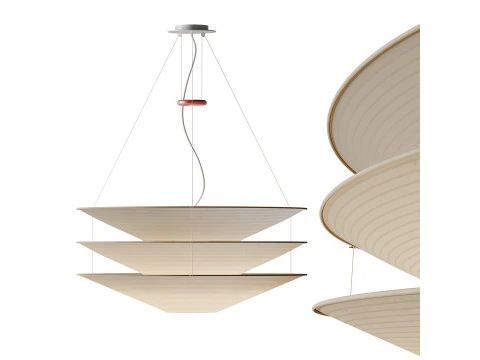 Плавающий подвесной светильник 3D Модель