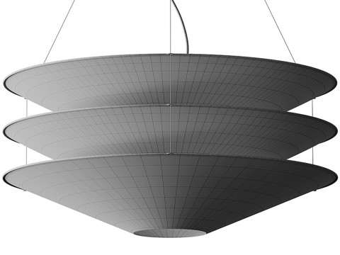 Zwevende hanglamp 3D Model