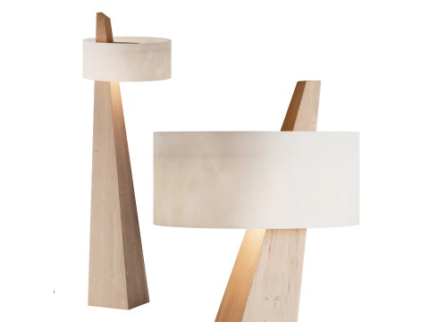 Candeeiro de p&eacute; e de mesa Modelo 3D