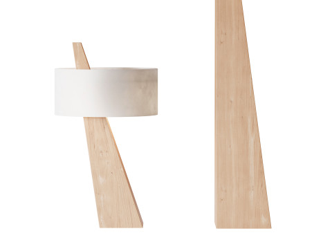 Lampu Lantai dan Meja Model 3D