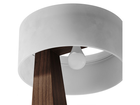 Lampu Lantai dan Meja Model 3D