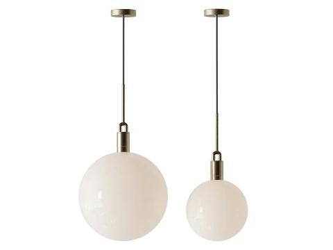 Forked Globe Pendant light 3D Model