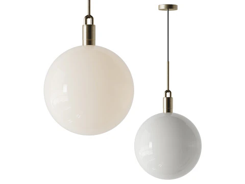 Forked Globe Pendant light 3D Model