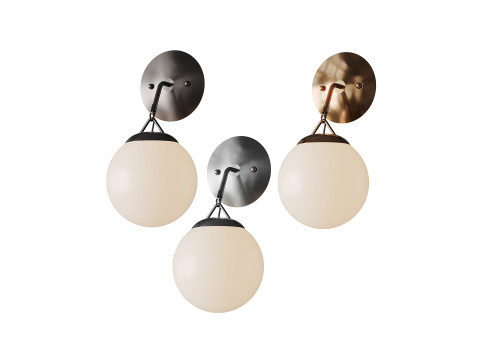 Глобус із гачком та прибережний котедж із мотузковим глобусом 3D Модель