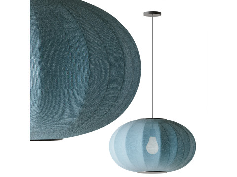 ओवल पेंडेंट लाइट के साथ बुनें 3D मॉडल