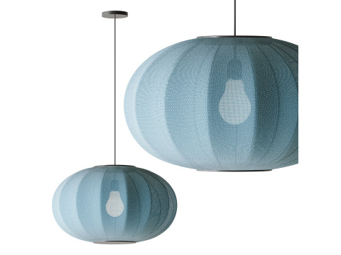 ओवल पेंडेंट लाइट के साथ बुनें 3D मॉडल