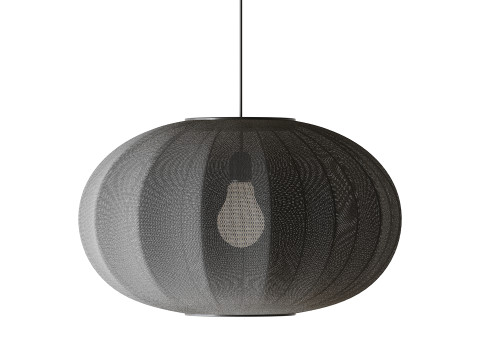 ओवल पेंडेंट लाइट के साथ बुनें 3D मॉडल