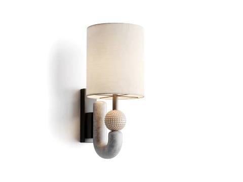 L&aacute;mpara de pared Carlos Modelo 3D