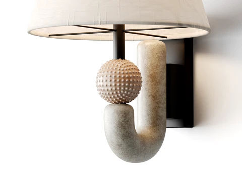 Wall lamp Carlo Enlarged 3D Model