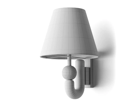 Wall lamp Carlo Enlarged 3D Model