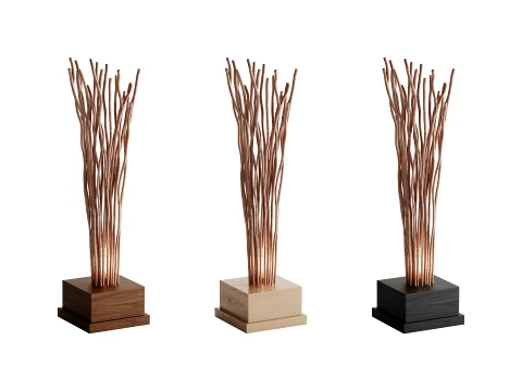 L&aacute;mpara de pie de madera 03 Modelo 3D