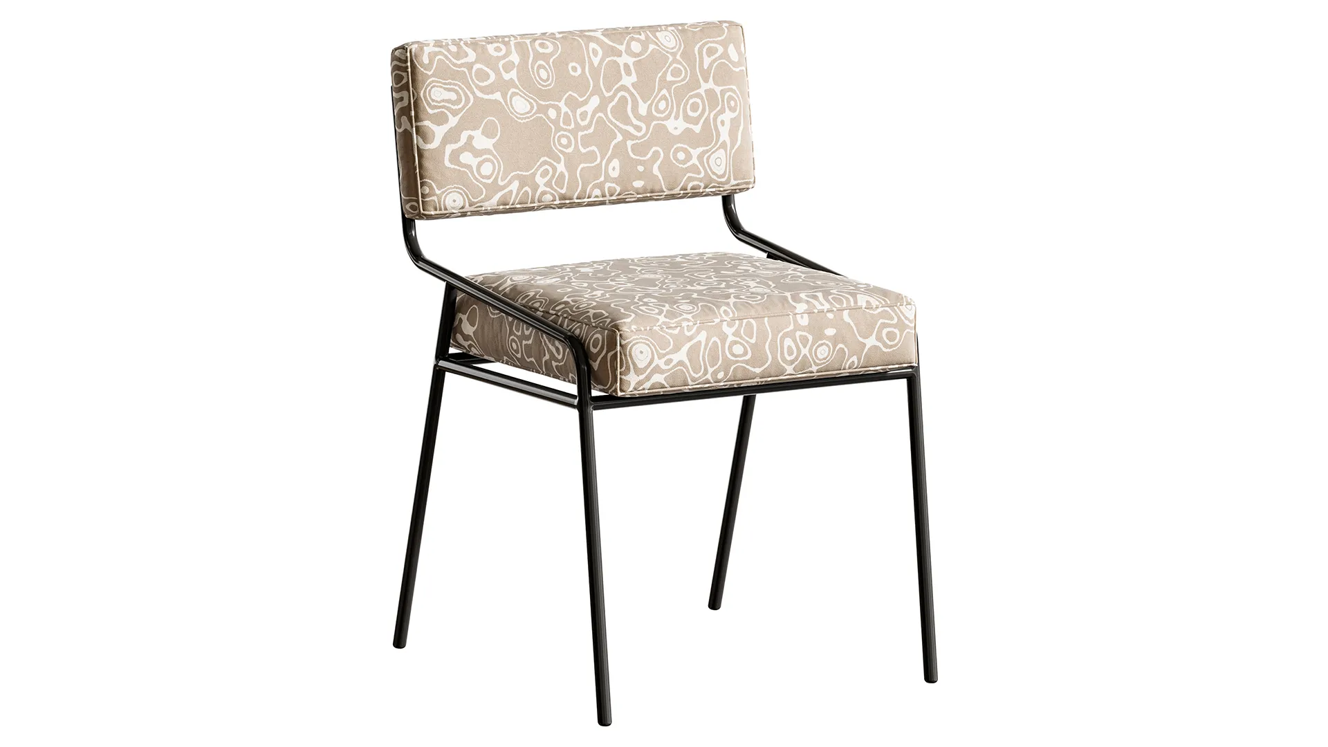 Alloy Legged Side Chair 3D Model .c4d .max .obj .3ds .fbx .stl .blend
