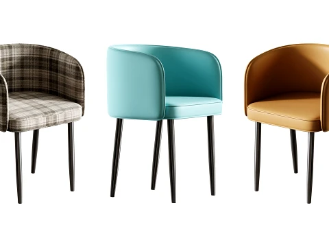 Arm Chair with Imperforate Back 3D Model