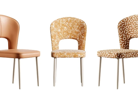 Armless Chair 3D Model