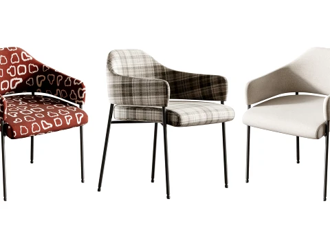 Art Deco Arm Chair 3D Model