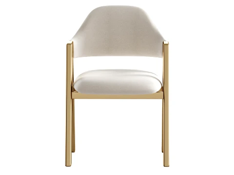 Art Deco Padded Arm Chair Olive Green 3D Model