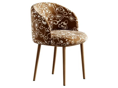 Balanced Outlined Arm Chair 3D Model