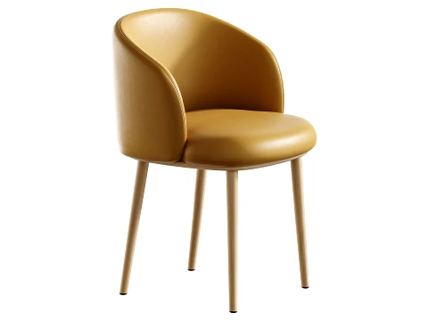 Balanced Outlined Arm Chair 3D Model