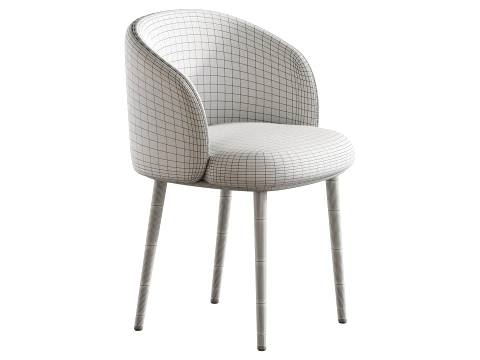 Balanced Outlined Arm Chair 3D Model